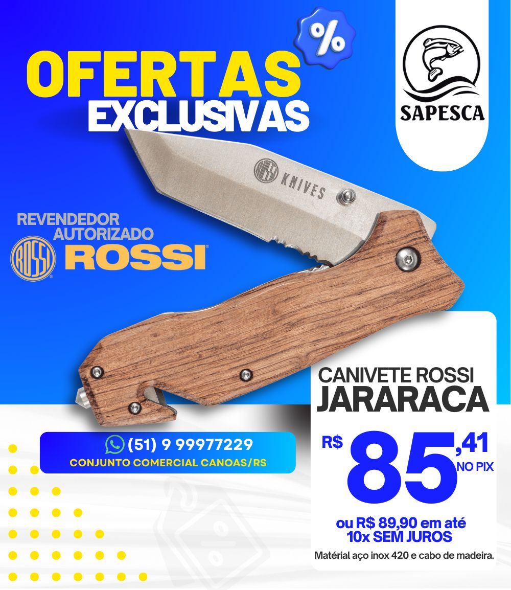 CANIVETE ROSSI JARARACA F067 LRW